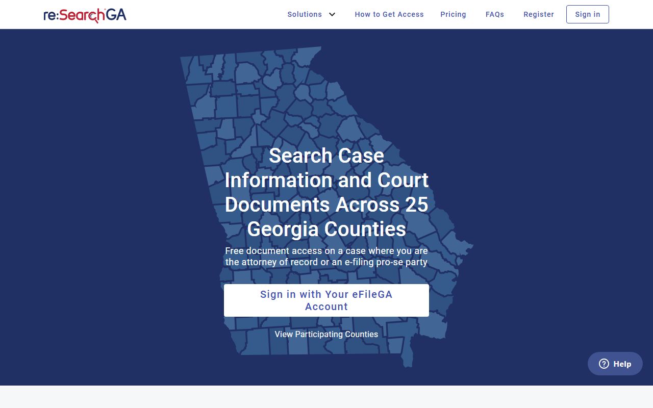 Barrow County court records re:SearchGA portal