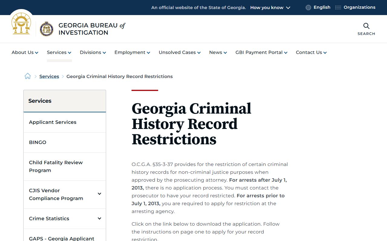 Barrow County criminal court records Georgia record restriction