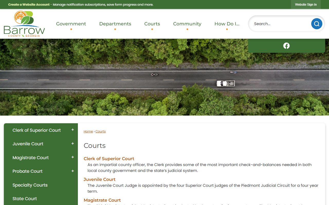Barrow County court records courts directory