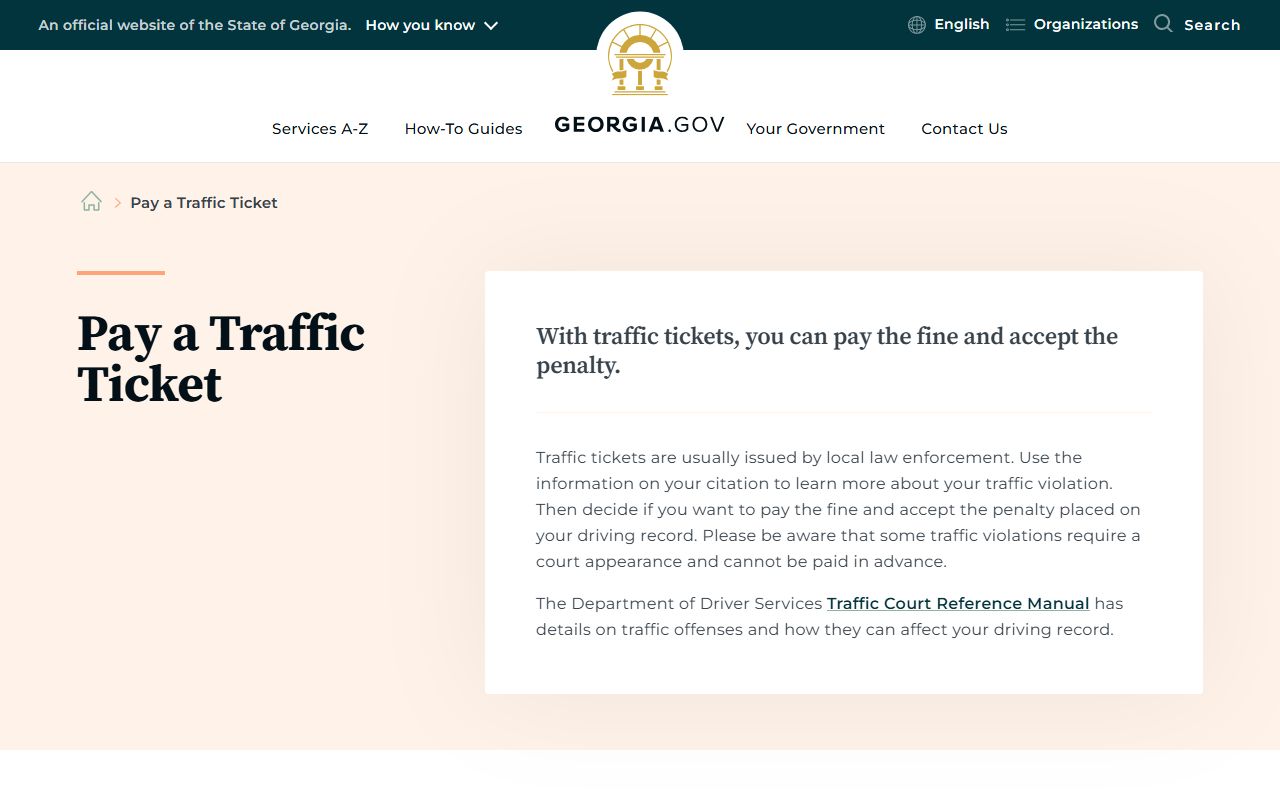 Barrow County traffic court records Georgia traffic fine page